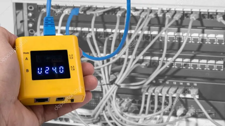 Structured cabling with labeled patch panel