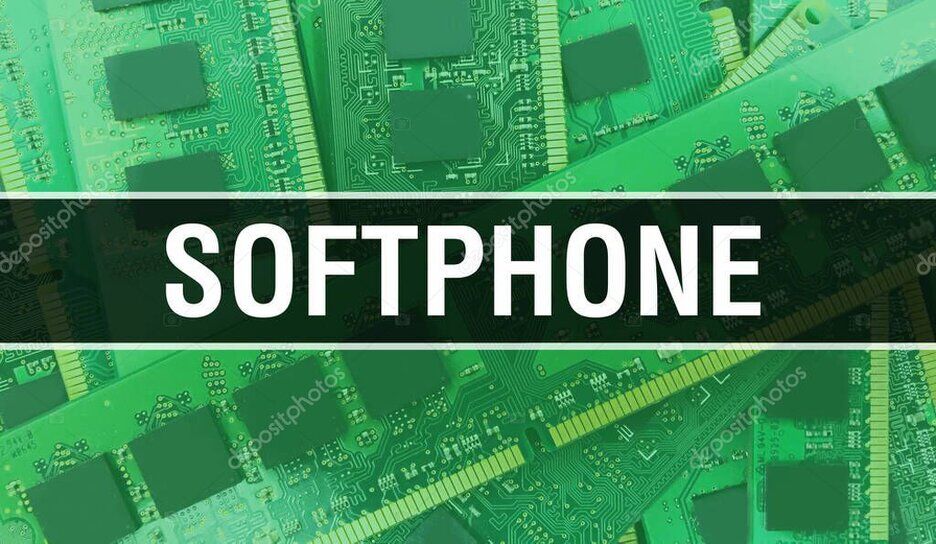 Softphone app on laptop and mobile